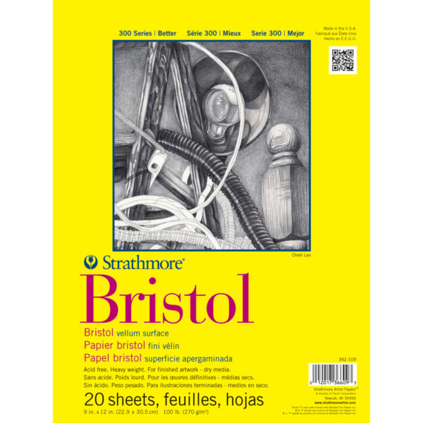 STRATHMORE BRISTOL VELLUM SURFACE 100#