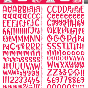 DOODLEBUG ALPHA STICKER ABIGAIL LADYBUG