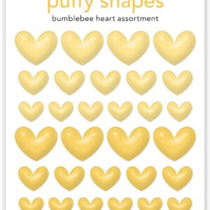 DOODLEBUG PUFFY SHAPES HEART BUMBLEBEE