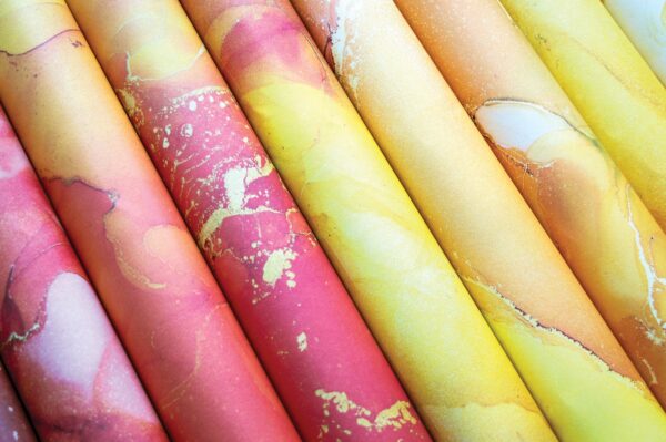 CRAFT CONSORTIUM 12X12 INK DROPS SUNSET