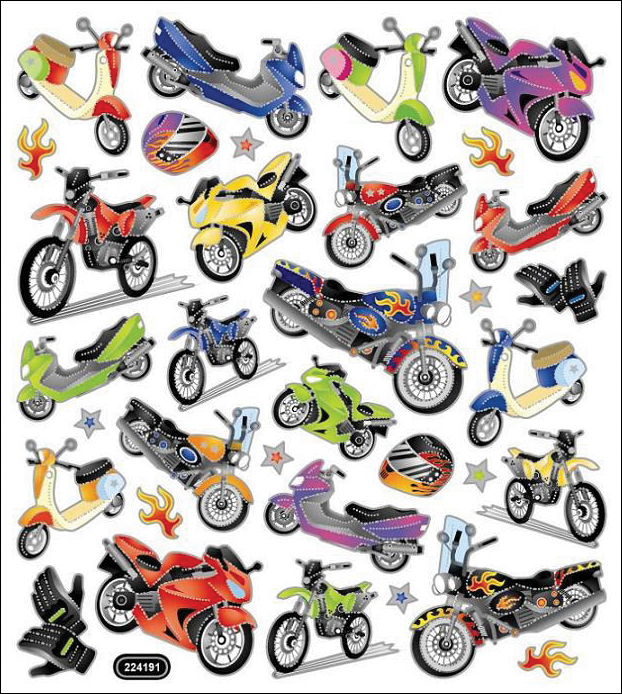 STICKERKING MOTORCYCLE MANIA