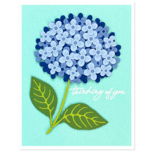 Hero Arts Layered Hydrangea Etched Dies From the Seaside Blooms Collection