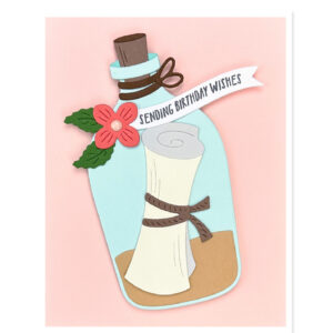 Hero Arts Message in A Bottle Etched Dies From the Summer By the Shore Collection