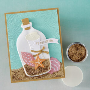 Hero Arts Message in A Bottle Etched Dies From the Summer By the Shore Collection