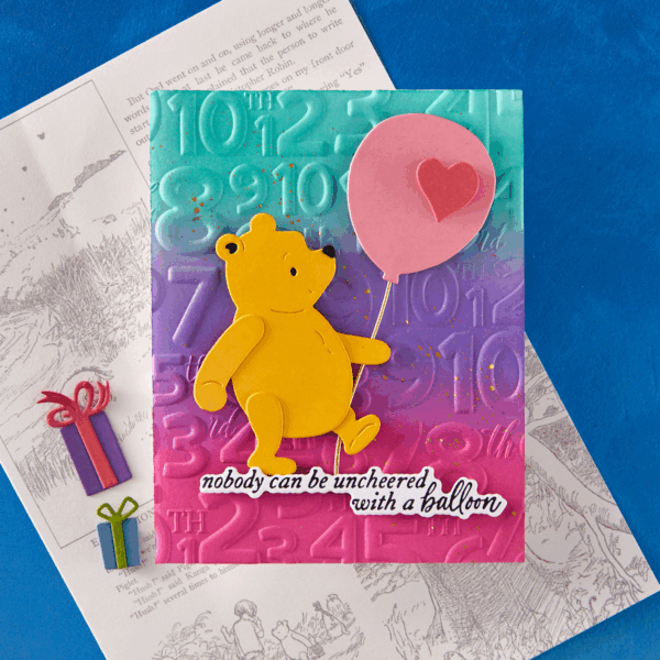 Spellbinders Classic Pooh Birthday Numbers Etched Dies From the Say Cheese Classic Pooh Birthday Collection