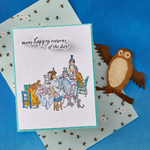 Spellbinders A Very Happy Birthday Sentiments Press Plate & Die Set From the Say Cheese Classic Mouse Collection