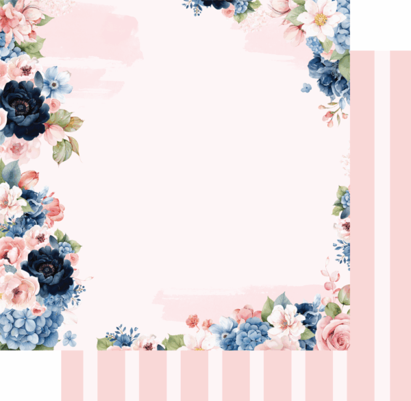 Uniquely Creative Indigo Bloom 12X12 Bluebell Paper