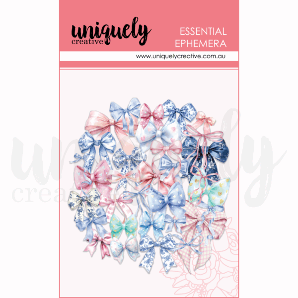 Uniquely Creative Indigo Bloom Bows Ephemera Uniquely Creative Indigo Bloom Bows Ephemera