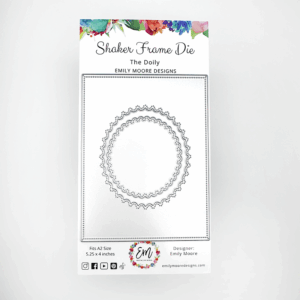 Emily Moore Designs Dies the Doily Shaker