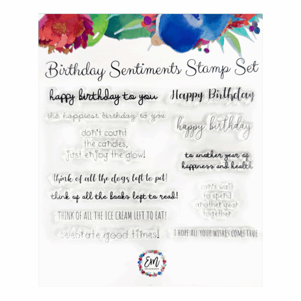 Emily Moore Designs Stamp Birthday Sentiments