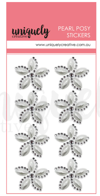 Uniquley Creative Pearl Posy Stickers Pearl Uniquley Creative Pearl Posy Stickers Pearl