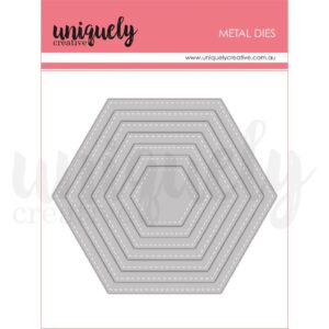 Uniquley Creative Die Stitched Nesting Hexagons