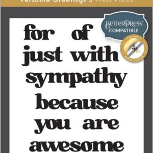 ALTENEW BETTERPRESS PLATE VERSATILE GREETINGS 3 COMFORT EDITION