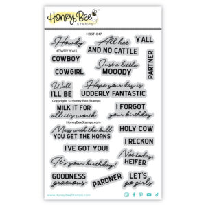 Honey Bee Howdy Y'All 4X6 Set