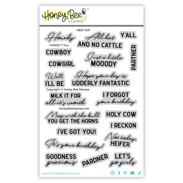 Honey Bee Howdy Y'All 4X6 Set