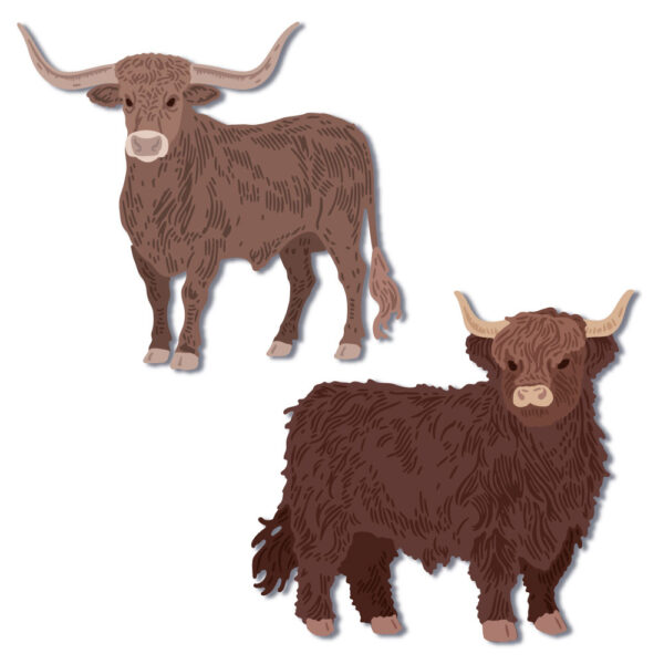 Honey Bee Lovely Layers Hooves & Horns Honey Cuts