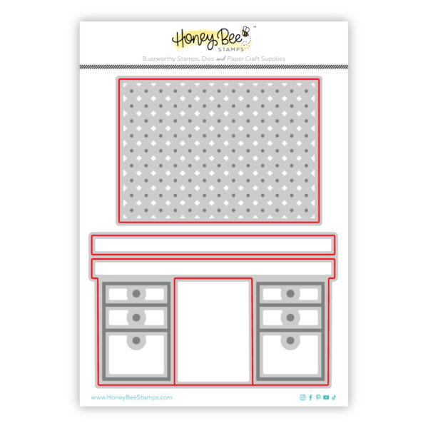 Honey Bee Lovely Layers Pegboard & Desk Honey Cuts