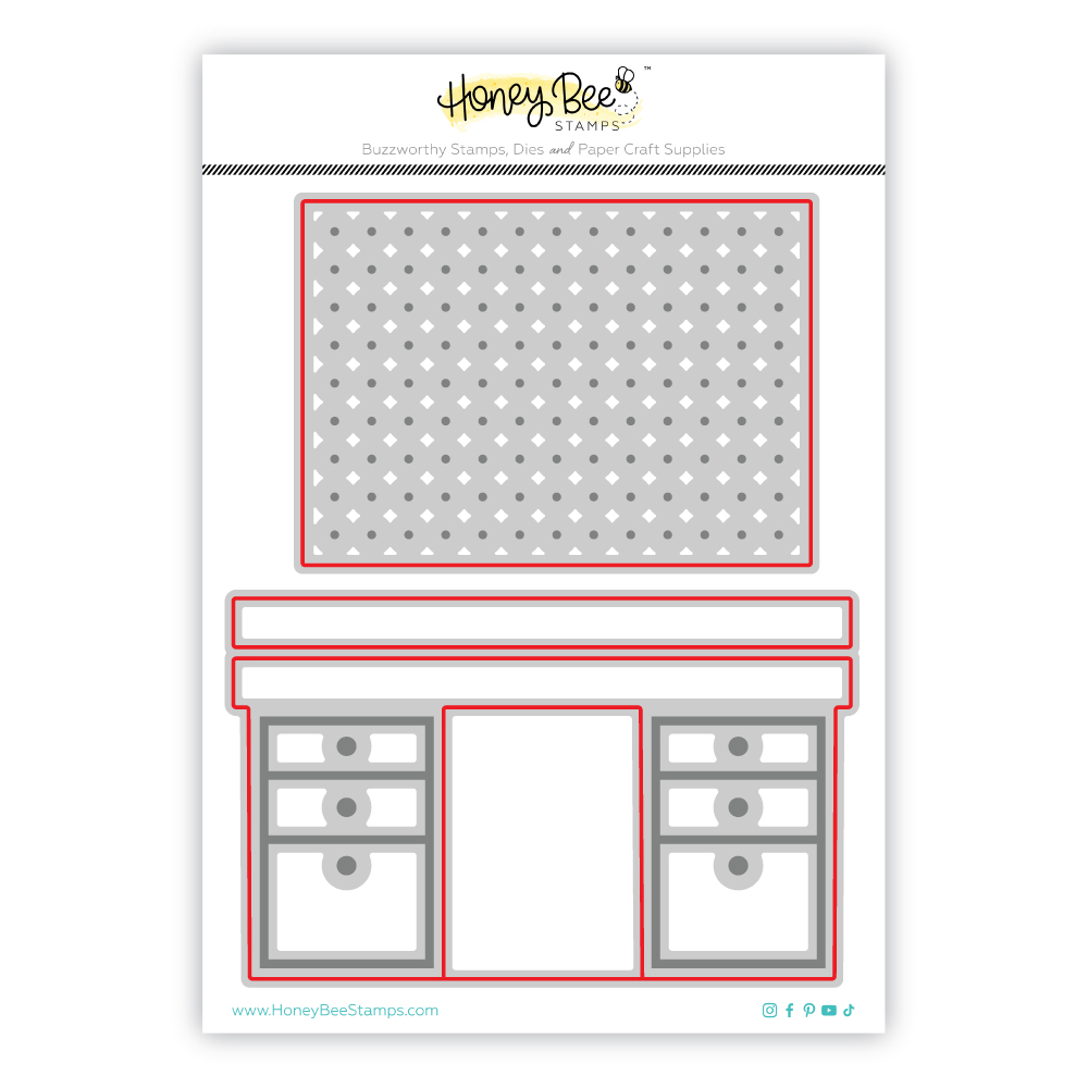 Honey Bee Lovely Layers Pegboard & Desk Honey Cuts