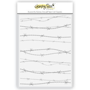 Honey Bee Barbed Wire - 3D Embossing Folder