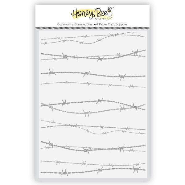 Honey Bee Barbed Wire - 3D Embossing Folder