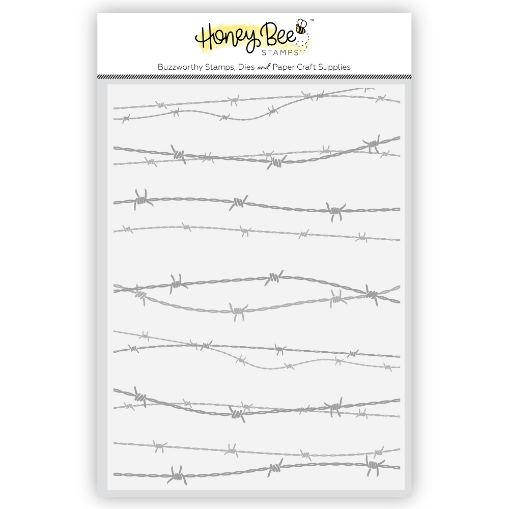 Honey Bee Barbed Wire - 3D Embossing Folder