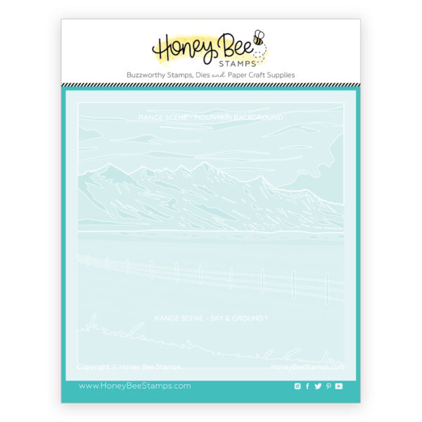 Honey Bee Range Scene Layering Set of 6 Stencils