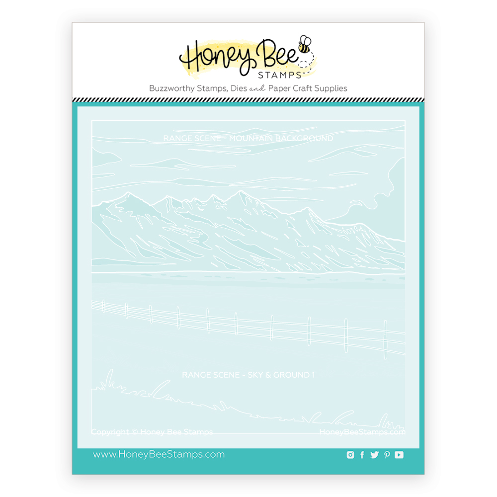 Honey Bee Range Scene Layering Set of 6 Stencils