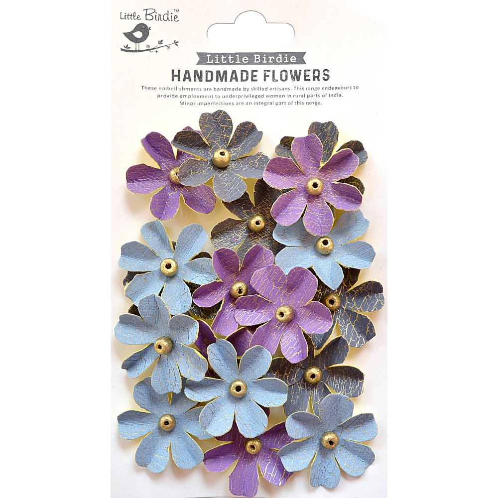 LITTLE BIRDIE PAPER FLOWERS ZOEY WASHED PURPLE PASSION