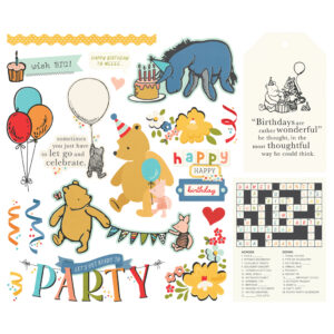 Simple Stories Say Cheese Classic Pooh Birthday Big Bits & Pieces