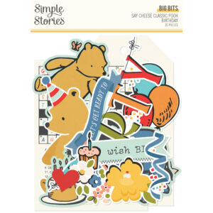 Simple Stories Say Cheese Classic Pooh Birthday Big Bits & Pieces