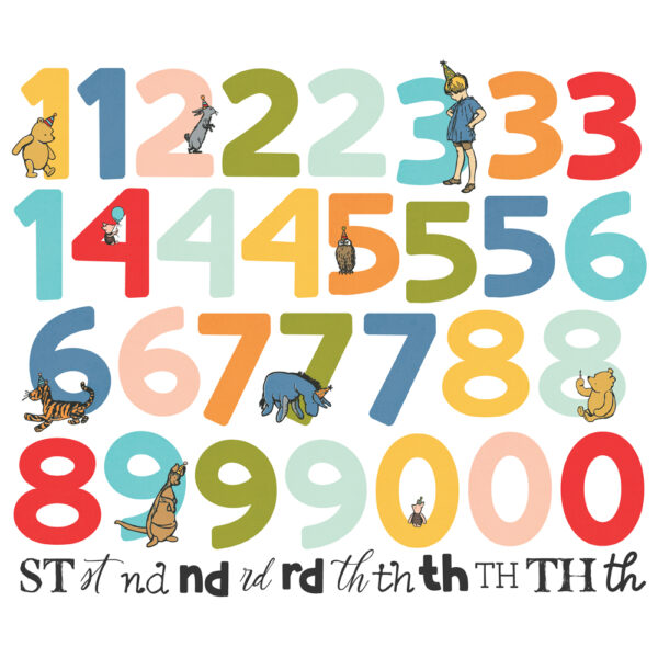 Simple Stories Say Cheese Classic Pooh Birthday Number Bits & Pieces