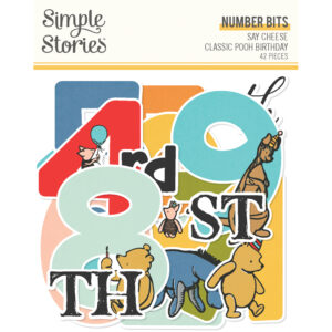 Simple Stories Say Cheese Classic Pooh Birthday Number Bits & Pieces