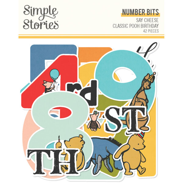 Simple Stories Say Cheese Classic Pooh Birthday Number Bits & Pieces