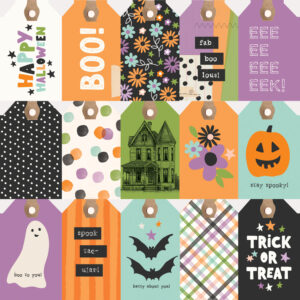 Simple Stories Spooky Things Tag Elements