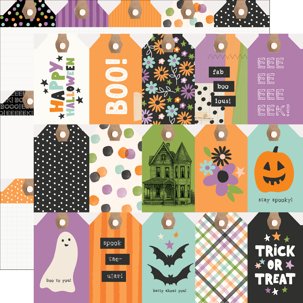Simple Stories Spooky Things Tag Elements