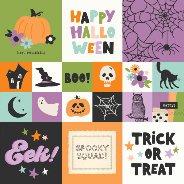Simple Stories Spooky Things 2X2/4X4 Elements