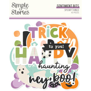 Simple Stories Spooky Things Sentiment Bits & Pieces