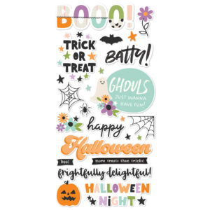 Simple Stories Spooky Things Foam Stickers