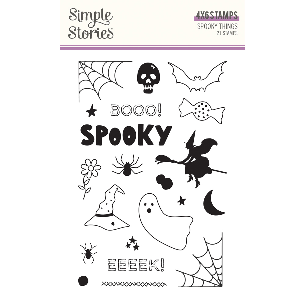 Simple Stories Spooky Things Stamps