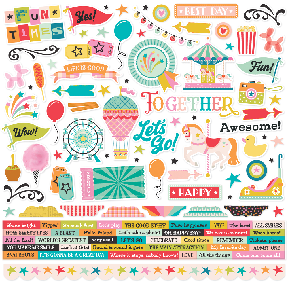 Simple Stories Fun Times Cardstock Stickers