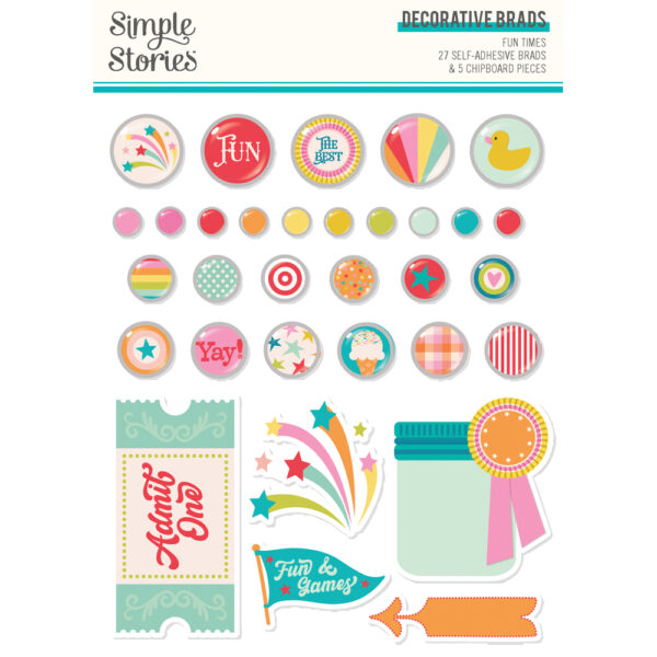 Simple Stories Fun Times Decorative Brads