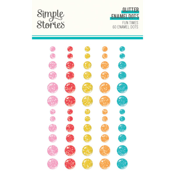 Simple Stories Fun Times Glitter Enamel Dots