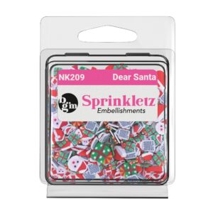 Buttons Galore & More Sprinkletz Dear Santa