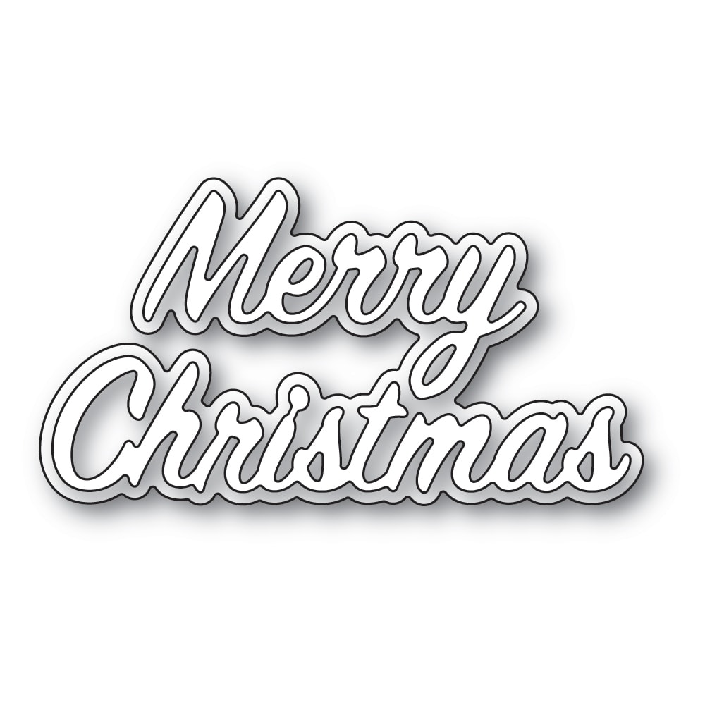 Memory Box Everyday Sentiment Die Festive Merry Christmas