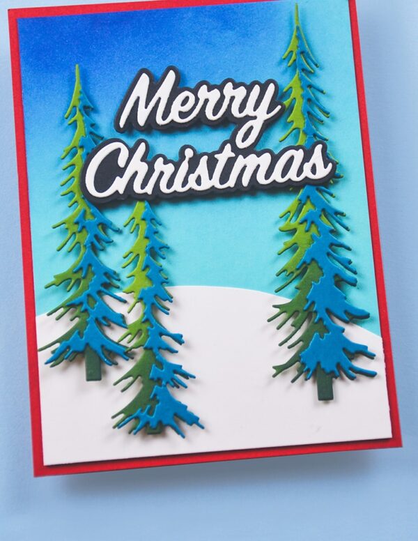 Memory Box Everyday Sentiment Die Festive Merry Christmas