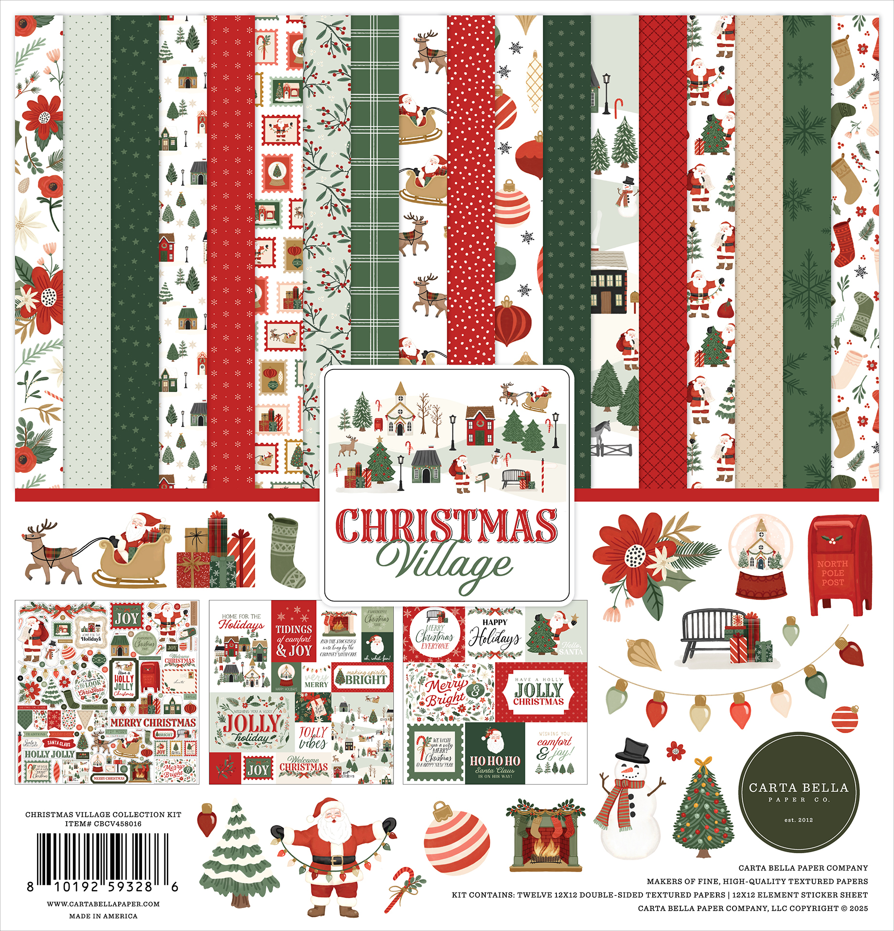 Carta Bella Christmas Village Collection Kit