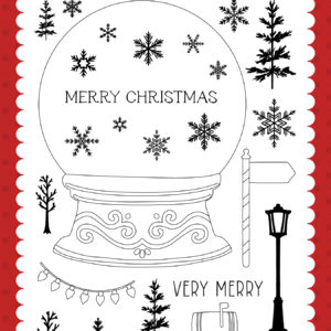 Carta Bella Christmas Village Stamp Build A Snowglobe
