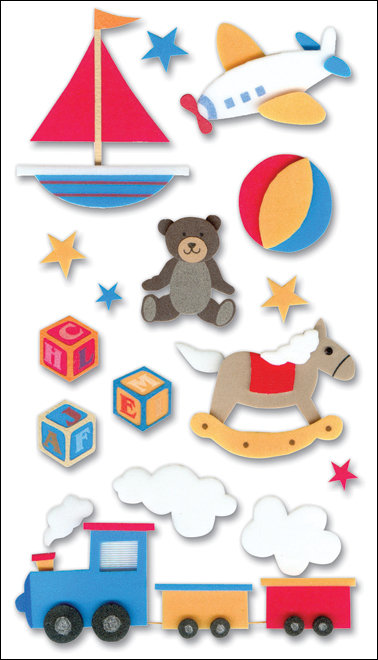 Ek Jolee's Foam Sticker Baby Boys