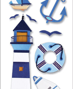 EK BEACH DIMENSIONAL STICKER LIGHTHOUSE