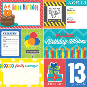 SCRAPBOOK CUSTOMS 12X12 BIRTHDAY 13TH